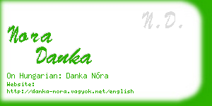 nora danka business card