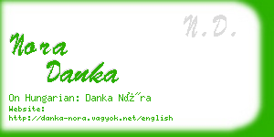 nora danka business card